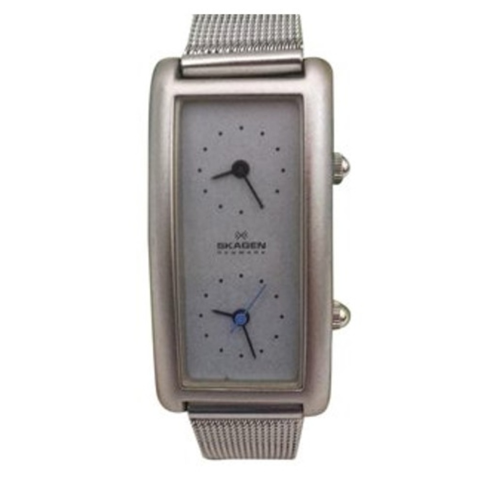LIKE NEW Skagen Two Time Zone Watch